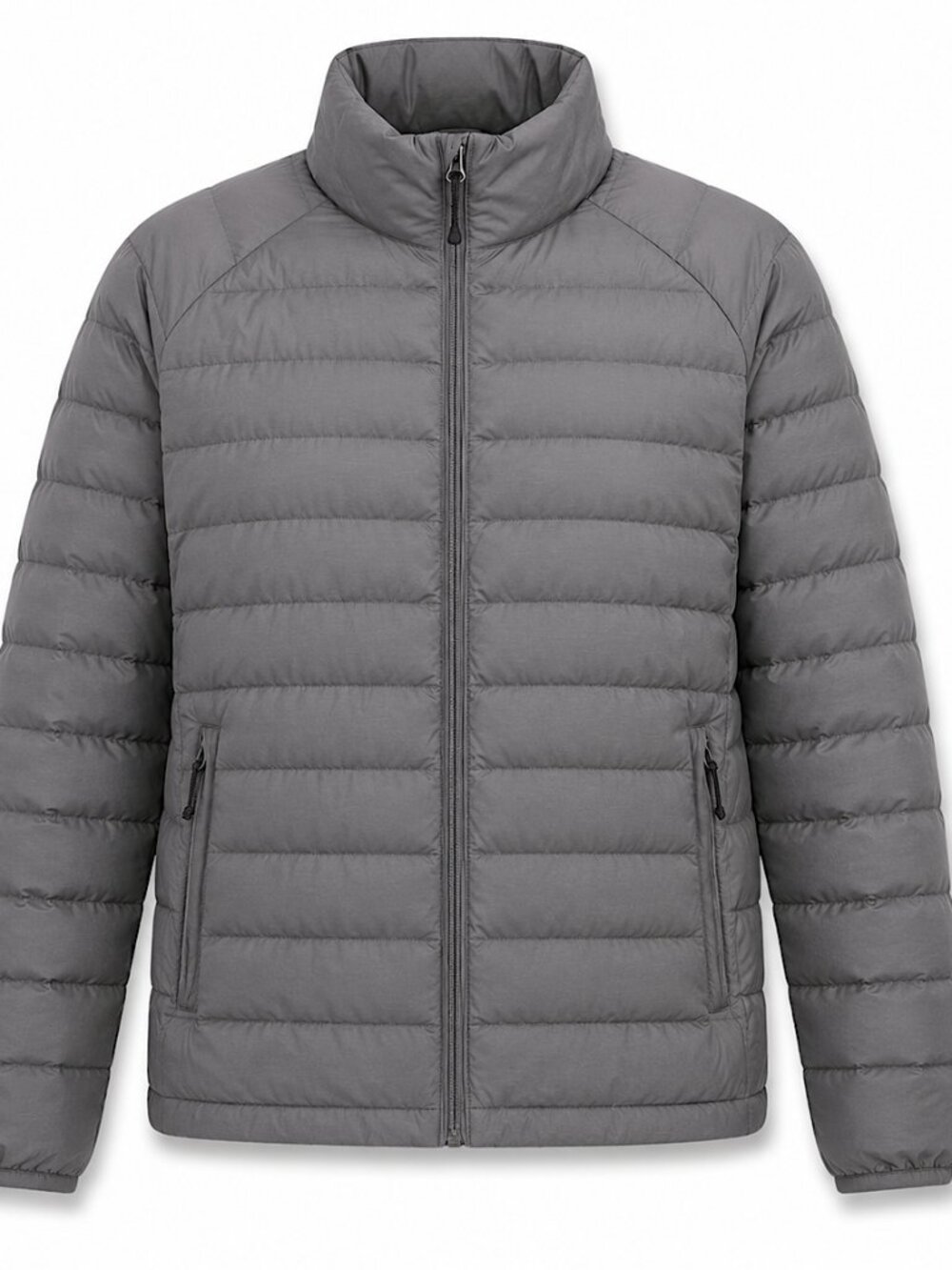 Heatkeep Grey Packable Down Puffer EUC Size S Gorpcore Travel Jacket